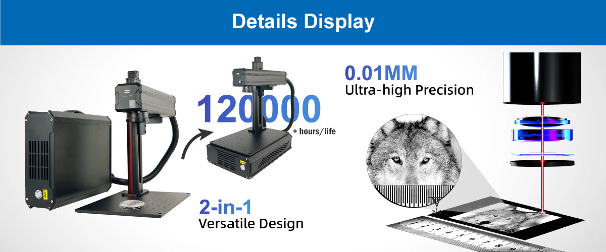 2-In-1 Portable Fiber Laser Marking Machine