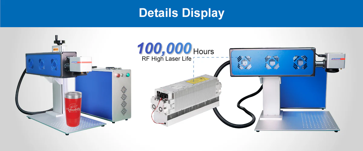 Split RF CO2 Laser Marking Machine