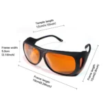 190-550 & 800-1100nm OD4+ Laser Safety Goggles - Image 9