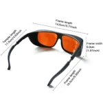 190-550 & 800-1100nm OD4+ Laser Safety Goggles - Image 8