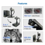 2-In-1 Portable Fiber Laser Marking Machine