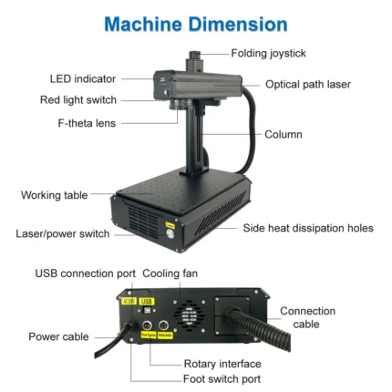 2-In-1 Portable Fiber Laser Marking Machine