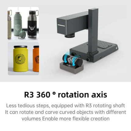 Dual-Laser Fiber Engraving Machine