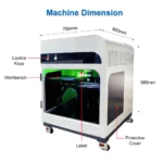 Green 3D Laser Engraving Machine for Glass - Image 3